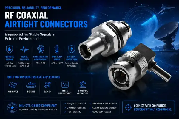 How Does an RF Coaxial Airtight Connector Ensure Signal Stability?